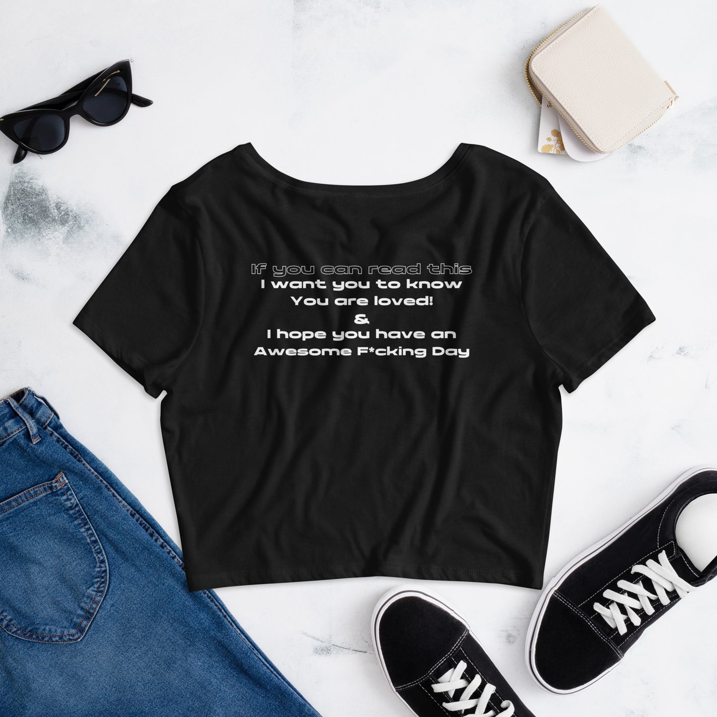 Happy Day Women’s Crop Tee