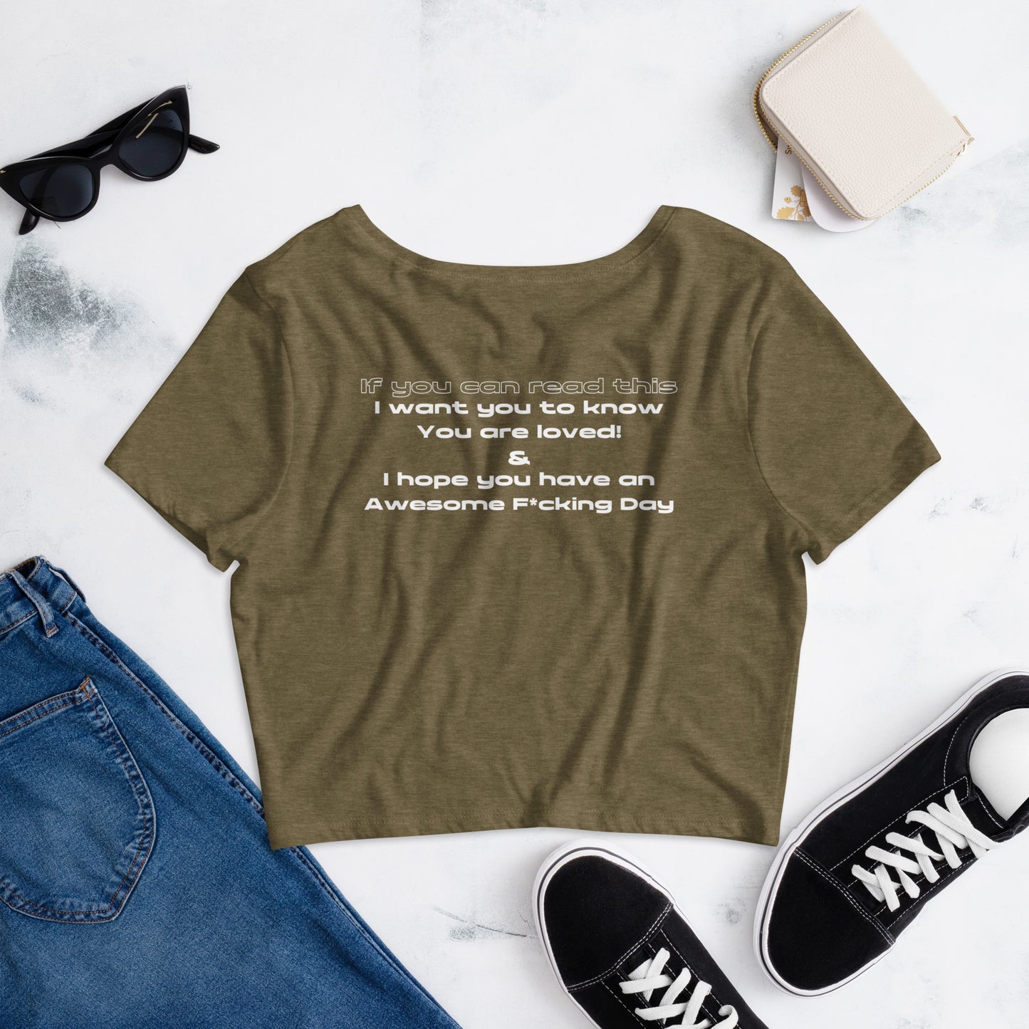 Happy Day Women’s Crop Tee