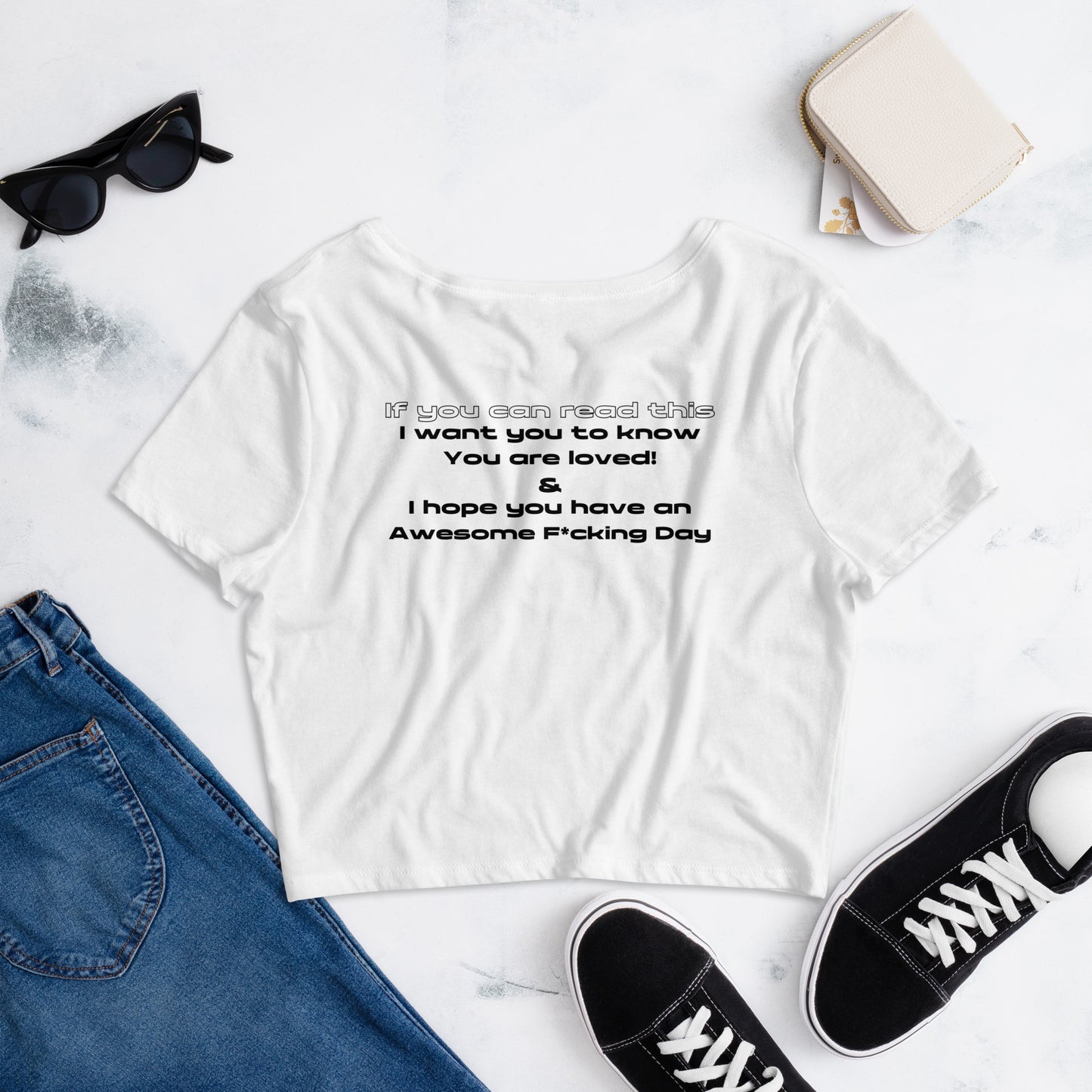 Happy Day Women’s Crop Tee